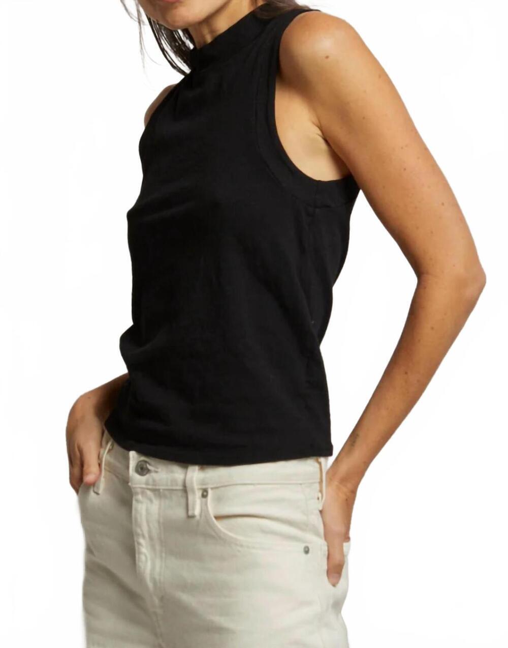 NEW PERFECTWHITETEE phoebe tank tops in black